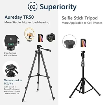 Aureday 14'' Selfie Ring Light for Perfect Lighting