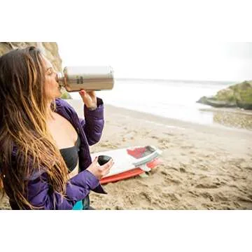 Klean Kanteen Wide Mouth Single Wall Stainless Steel Water Bottle with Leak Proof Stainless Steel Interior Cap - 40oz - Brushed Stainless