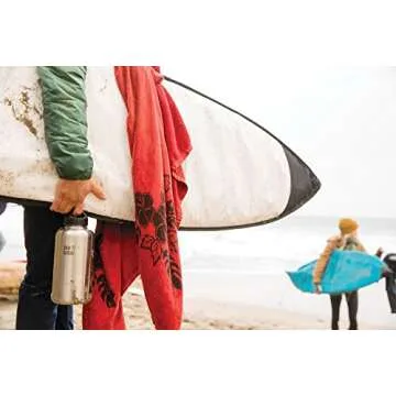 Klean Kanteen Wide Mouth Single Wall Stainless Steel Water Bottle with Leak Proof Stainless Steel Interior Cap - 40oz - Brushed Stainless