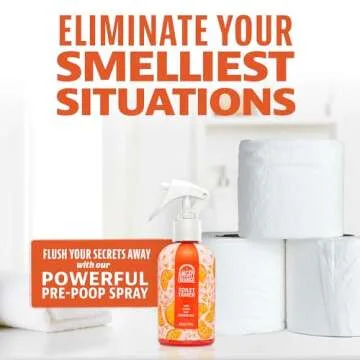 ANGRY ORANGE Toilet Tamer Bathroom Spray, Citrus Orange Spice Toilet Spray, Bathroom Odor Eliminator and Air Freshener for Before or After You Go, Bathroom Use and Other Areas of Home, 6 Ounces