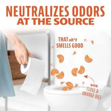 ANGRY ORANGE Toilet Tamer Bathroom Spray, Citrus Orange Spice Toilet Spray, Bathroom Odor Eliminator and Air Freshener for Before or After You Go, Bathroom Use and Other Areas of Home, 6 Ounces