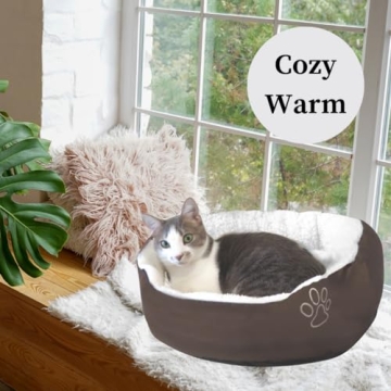 Evelots Cozy Warm Pet Bed for Cats & Small Dogs 17 inches