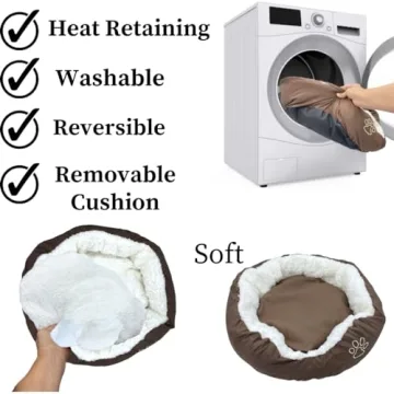 Evelots Cozy Warm Pet Bed for Cats & Small Dogs 17 inches