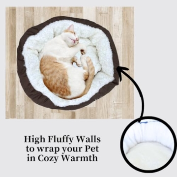 Evelots Cozy Warm Pet Bed for Cats & Small Dogs 17 inches