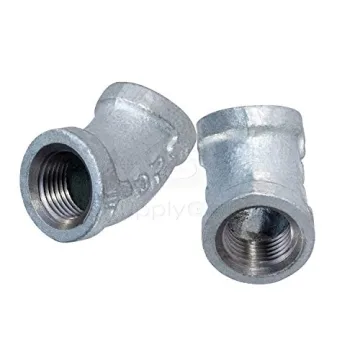 Supply Giant 1/2" 45 Degree Galvanized Elbow for Plumbing