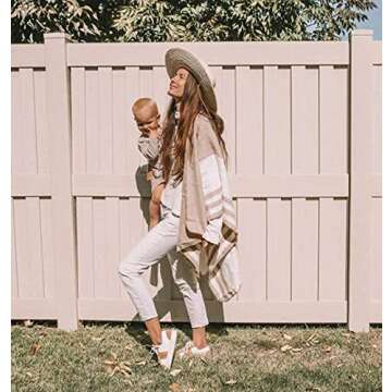 Moss Rose Women's Travel Plaid Shawl Wrap Open Front Poncho Cape for Fall Winter Holiday Gift