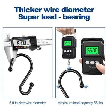 TOPROD Versatile Shower Curtain Hooks in Elegant Black