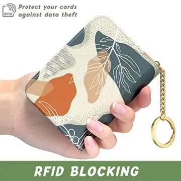 Aiawoxc Credit Card Holder: Slim RFID Wallet for Women