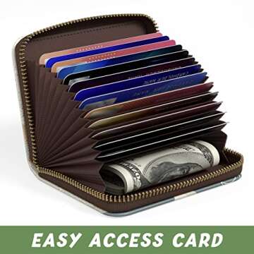 Aiawoxc Credit Card Holder: Slim RFID Wallet for Women