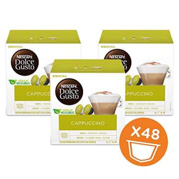 NESCAFÃƒâ€° Dolce Gusto Coffee Capsules Cappuccino, 16 Count (Pack of 3)