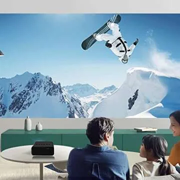 Mini Video Projector 1080P Portable with USB & Phone Compatibility