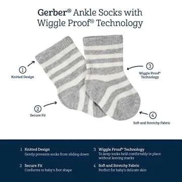 Gerber Baby 12-pair Sock Bundle for Newborns