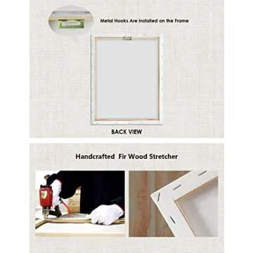 Motivational Quotes Wall Decor 7 Rules of Life Inspirational Motto Canvas Print Wall Art Framed (12x15 inch, Brown)