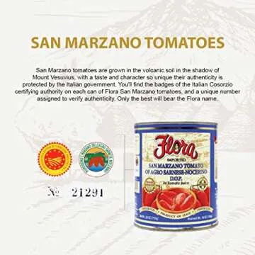 Flora Foods San Marzano DOP Tomatoes 28oz - Authentic Italian Taste