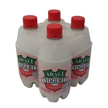 Abali Yogurt Soda - Original Flavor, Refreshing Sparkling Drink (Pack of 4)