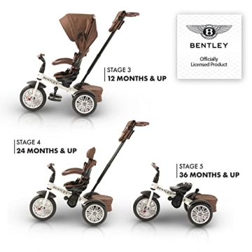 Bentley Kids Trike: 6-in-1 Luxury for Ages 6 Months to 5 Years