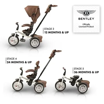 Bentley Kids Trike: 6-in-1 Luxury for Ages 6 Months to 5 Years