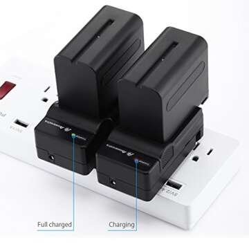 Powerextra NP-F970 Battery Pack 8800mAh for Camcorders