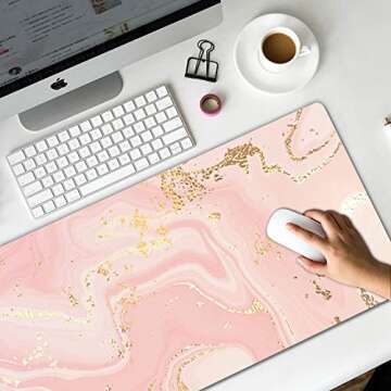 Hizelzidy Extended Gaming Mouse Pad Large Non-Slip