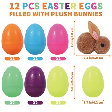 Bunny Filled Easter Eggs Set for Kids Fun and Excitement