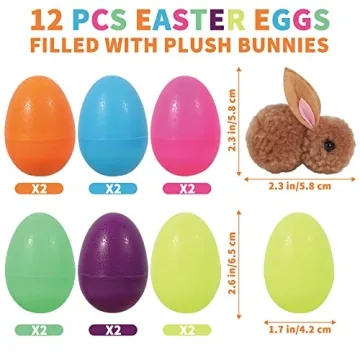 Bunny Filled Easter Eggs Set for Kids Fun and Excitement