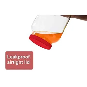 2 Pack - 1 Gallon Glass Jar w/Plastic Airtight Lid, Muslin Cloth, Rubber Band - Made in USA, Wide Mouth Easy to Clean - Kombucha, Kefir, Canning, Sun Tea, Fermentation, Food Storage