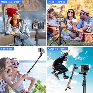 Versatile Sensyne 67" Phone Tripod for Photography
