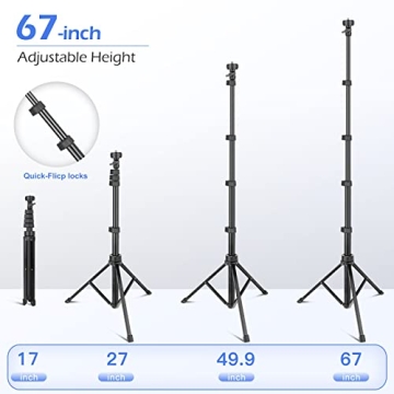 Versatile Sensyne 67" Phone Tripod for Photography
