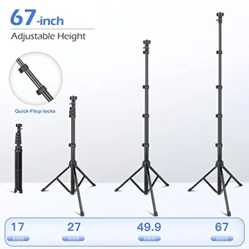 Versatile Sensyne 67" Phone Tripod for Photography