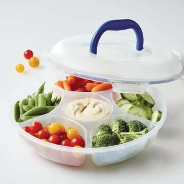 LocknLock 78oz Food Storage Container with Dividers