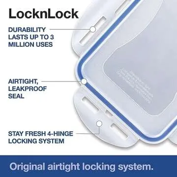 LocknLock 78oz Food Storage Container with Dividers