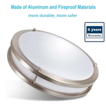 36W Dimmable LED Ceiling Light Fixture - Super Bright & Energy Efficient