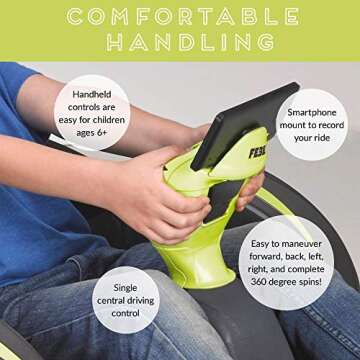 ECR4Kids Spin n' Go Racer - Go Kart for Kids 6+