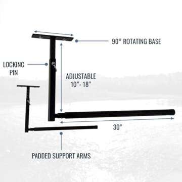 Adjustable Ceiling Rack for Ladders – Garage Storage Hanger