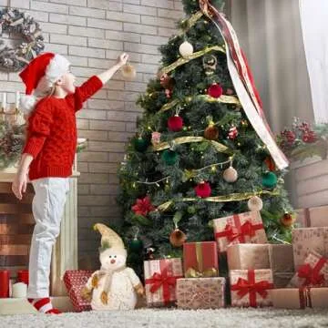 Christmas Tree Ornaments Velvet Balls - 12 Pcs 6 Color Shatterproof Christmas Tree Ornaments Velvet 3.15 Inch Balls, for Xmas Wedding Party Holiday Decorations (Gift Box)