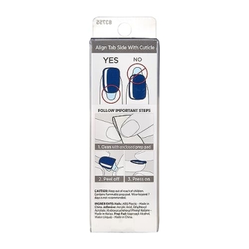 KISS imPRESS Press On Nails, Never Too Navy, Easy Glam