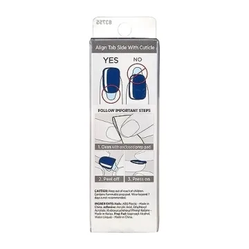KISS imPRESS Press On Nails, Never Too Navy, Easy Glam