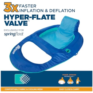Comfortable SwimWays Spring Float Recliner for Pool