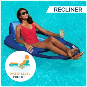 Comfortable SwimWays Spring Float Recliner for Pool