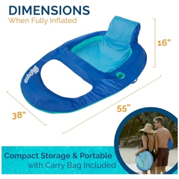 Comfortable SwimWays Spring Float Recliner for Pool