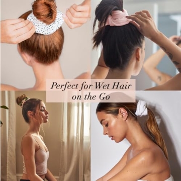 Kitsch Microfiber Hair Towel Scrunchies Fast Drying 2-Pack