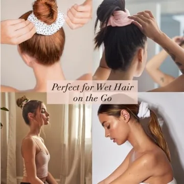 Kitsch Microfiber Hair Towel Scrunchies Fast Drying 2-Pack