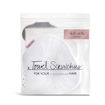 Kitsch Microfiber Hair Towel Scrunchies Fast Drying 2-Pack