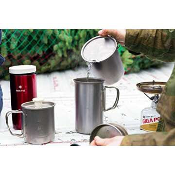 Snow Peak Trek Series Backpacking/Camping Cookware Sets, Trek 700 Pot, 23.6 fl oz