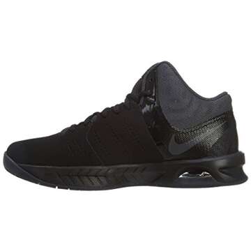 Nike Mens Air Visi Pro VI Nubuck Basketball Shoe Black/Anthracite 11.5