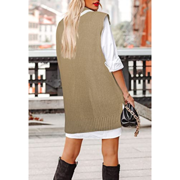 Stylish HUUSA Knitwear Sweater Vest for Versatile Fashion