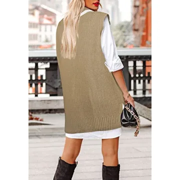 Stylish HUUSA Knitwear Sweater Vest for Versatile Fashion