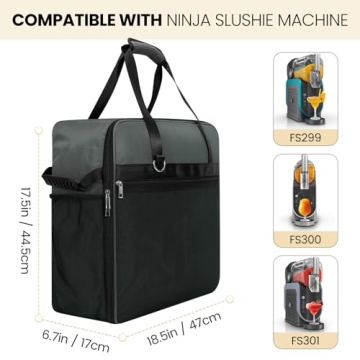 Portable Carrying Bag for Ninja Slushi Machine FS300/FS301 - Dustproof Travel Case for Frozen Drink ...
