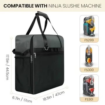 Portable Carrying Bag for Ninja Slushi Machine FS300/FS301 - Dustproof Travel Case for Frozen Drink ...