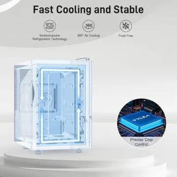 Tylza 8 Bottles Wine Fridge with Smart Control and Quiet